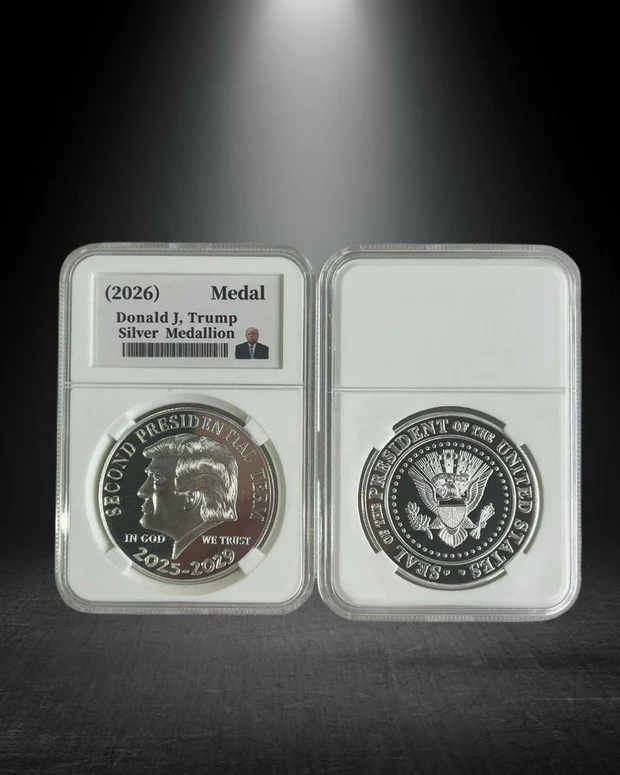President Trump Second Edition Silver Medallion
